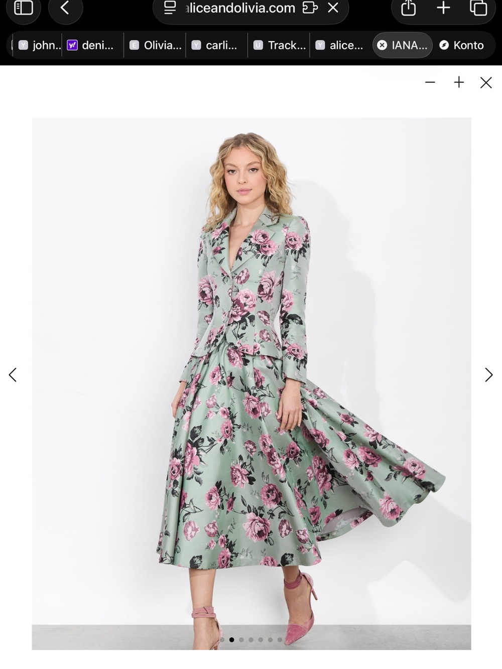 Alice + Olivia Iana Sculpted Blazer 8